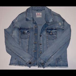 NWOT Justice Distressed Jean Jacket